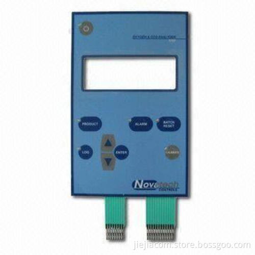 Transparent Window Membrane Keypad with Metal Domes